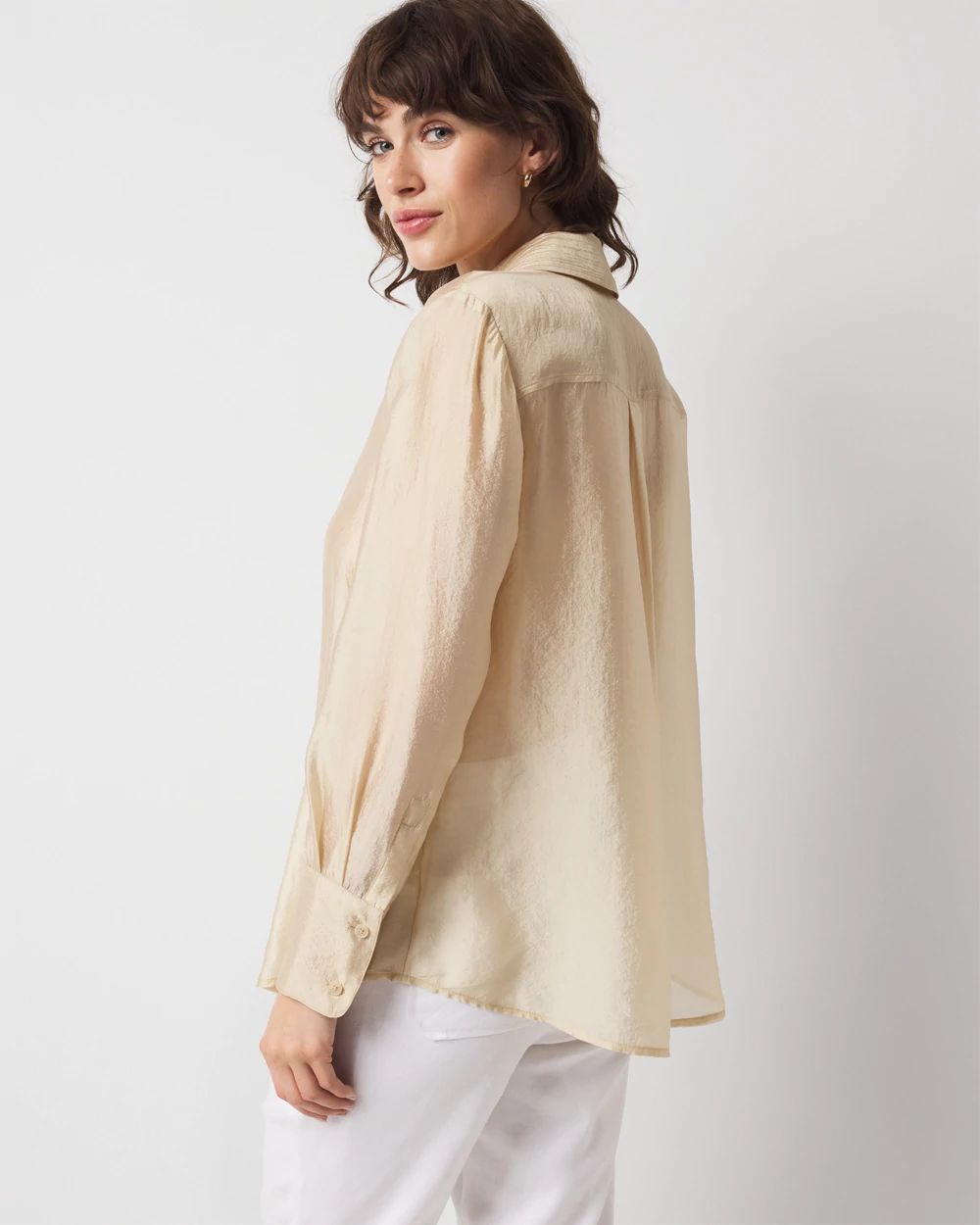 Soft Shirt with Shine | White House Black Market
